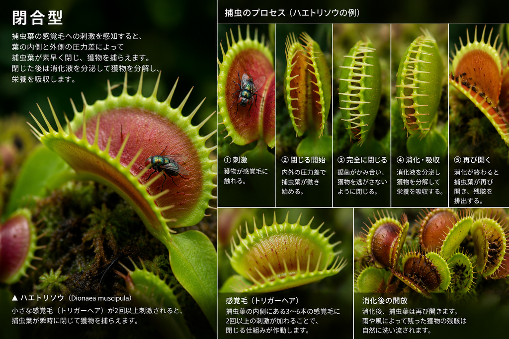 食虫植物とは?その特徴と5つの捕虫タイプをわかりやすく紹介 3