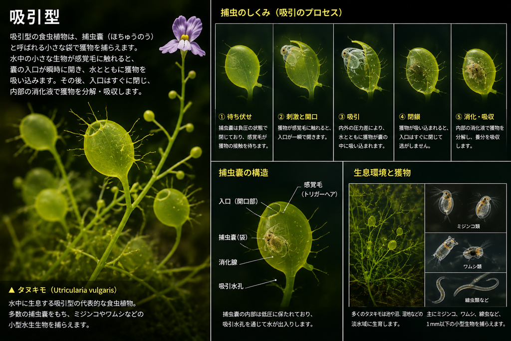 食虫植物とは?その特徴と5つの捕虫タイプをわかりやすく紹介 4