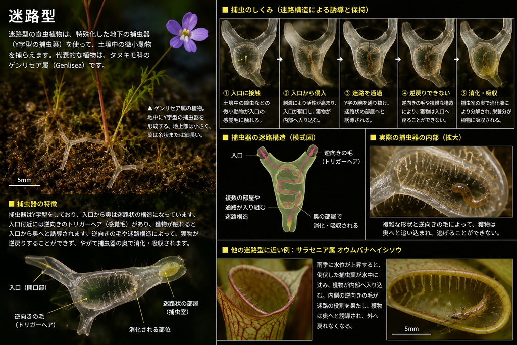 食虫植物とは?その特徴と5つの捕虫タイプをわかりやすく紹介 5